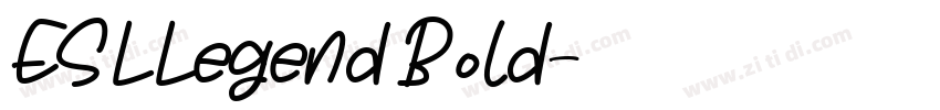 ESLLegend Bold字体转换